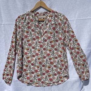 LOFT Multicolor Floral Blouse